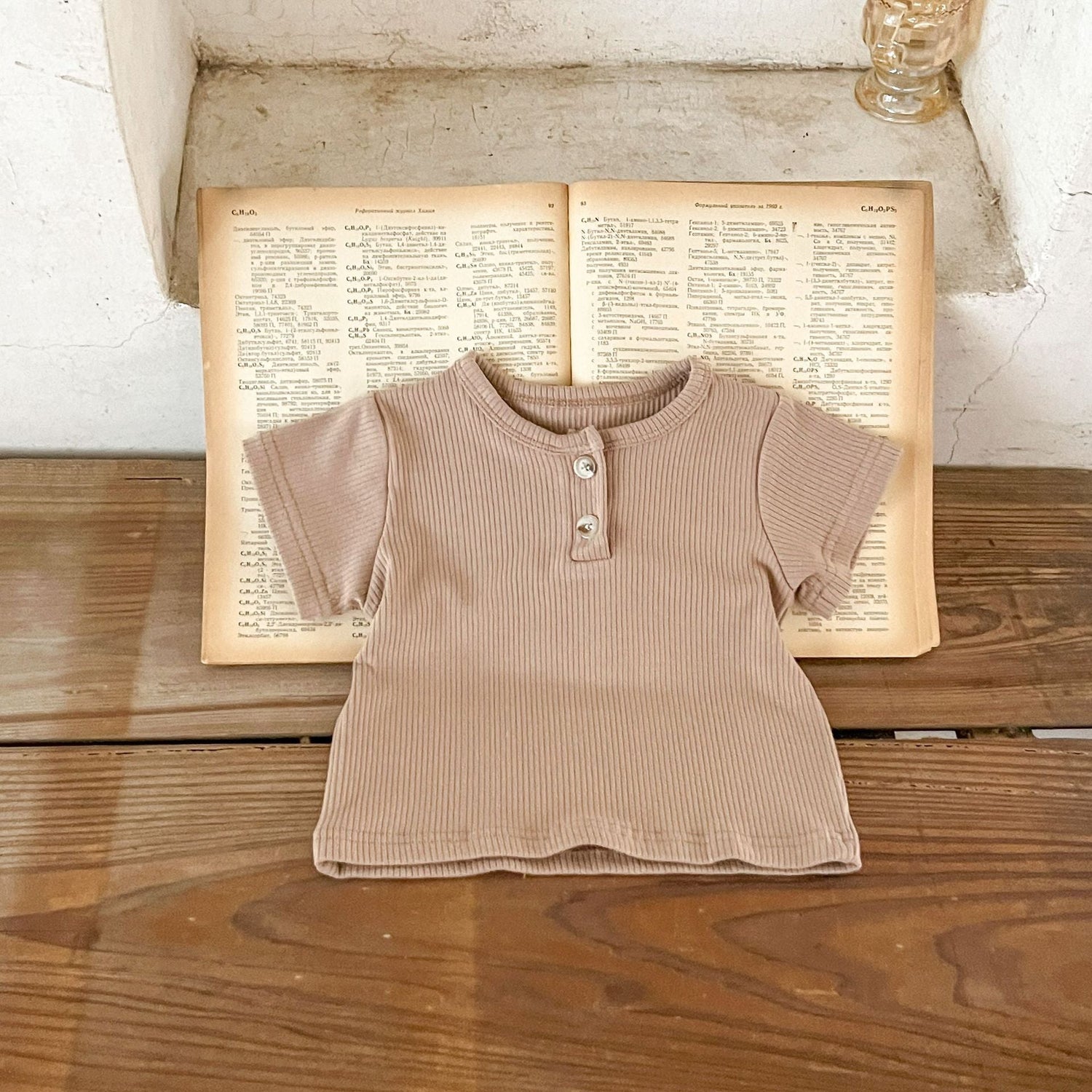 Baby Bear Pattern Strap Overall with Solid Color Shirt Set MyKids-USA