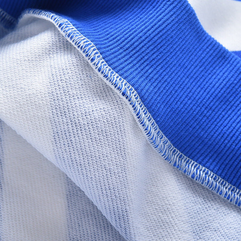 Baby Boy And Girl Striped Pattern Long Sleeve O-Collar Hoodies MyKids-USA
