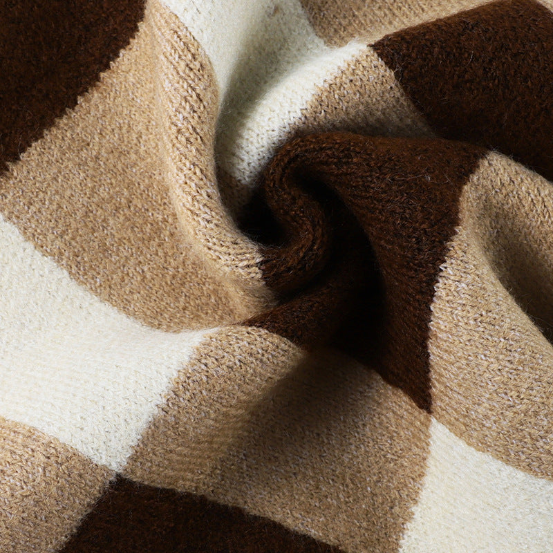 Baby Boy Plaid Graphic O-Neck Long Sleeves Western Classic Sweater, MyKids-USA®, Baby & Toddler Outerwear, MyKids-USA / Baby Boy Plaid Graphic O-Neck Long Sleeves Western Classic Sweater MyKids USA