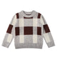 Baby Boy Plaid Graphic O-Neck Long Sleeves Western Classic Sweater, MyKids-USA®, Baby & Toddler Outerwear, MyKids-USA - Size/Age - 100 (2-3Y) - Color - Grey / Baby Boy Plaid Graphic O-Neck Long Sleeves Western Classic Sweater MyKids USA