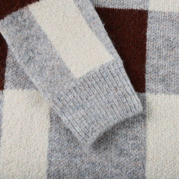 Baby Boy Plaid Graphic O-Neck Long Sleeves Western Classic Sweater, MyKids-USA®, Baby & Toddler Outerwear, MyKids-USA / Baby Boy Plaid Graphic O-Neck Long Sleeves Western Classic Sweater MyKids USA