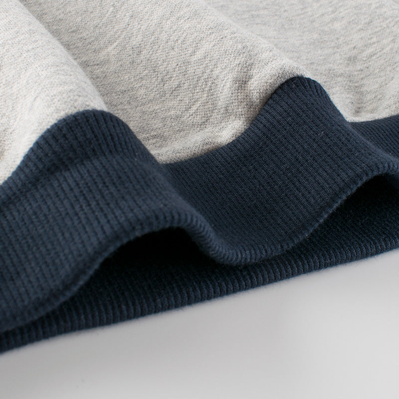 Baby Boy Slogan Pattern False 1-Pieces Design Fleece Hoodies, MyKids-USA®, Baby & Toddler Outerwear, MyKids-USA / Baby Boy Slogan Pattern False 1-Pieces Design Fleece Hoodies MyKids USA