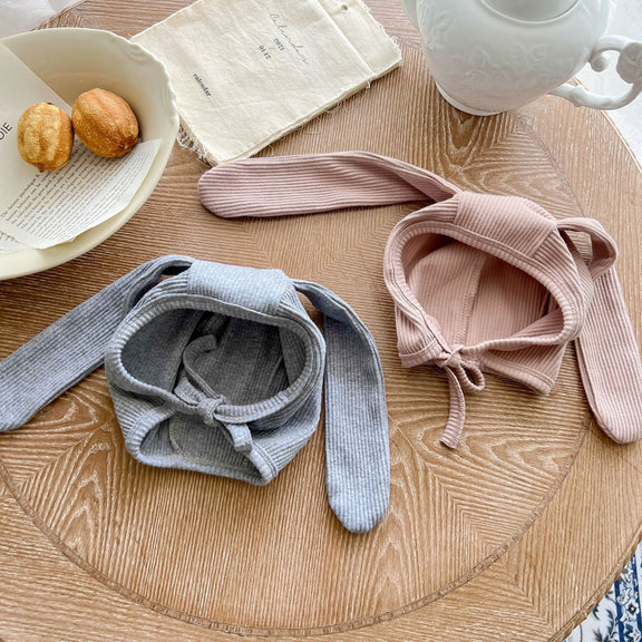 Baby Cute Bunny Graphic Long Sleeves Soft Cotton Bodysuit & Hat, MyKids-USA®, Baby One-Pieces, MyKids-USA / Baby Bunny Graphic Long Sleeve Cotton Bodysuit & Hat MyKids-USA 