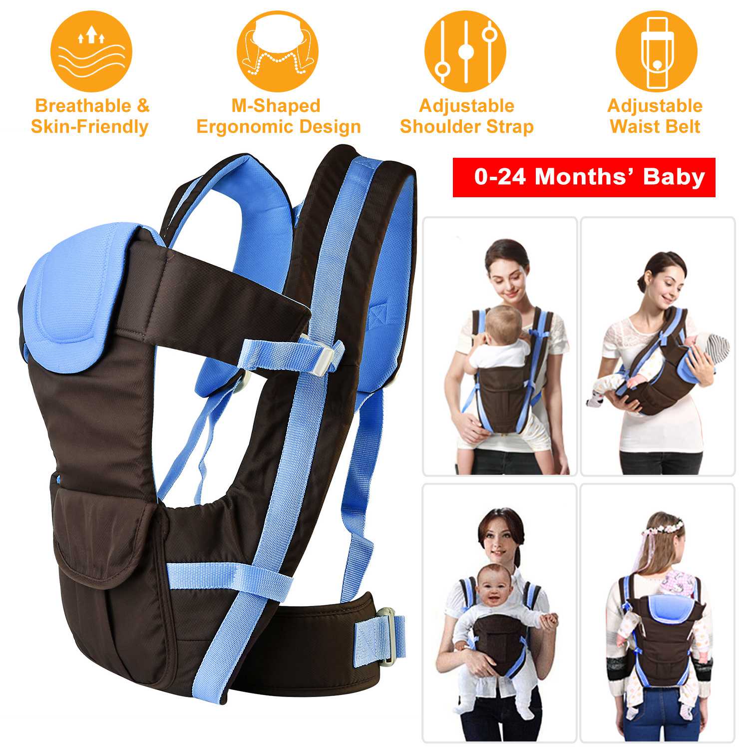 Baby Carrier Breathable Adjustable Wrap