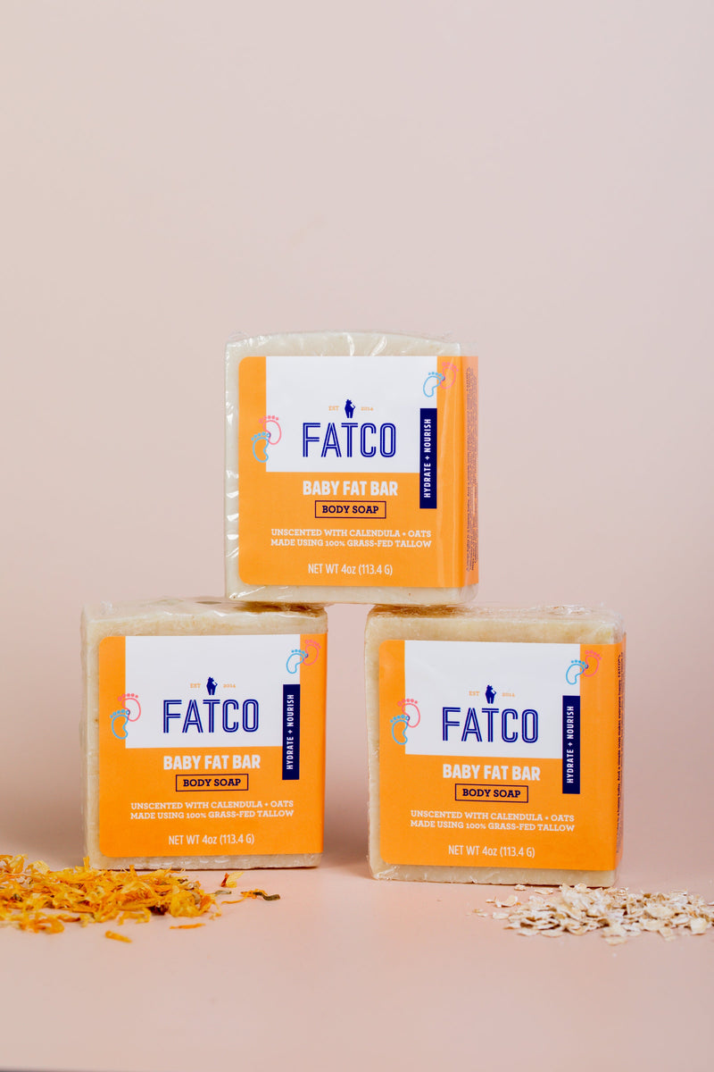 Baby Fat Bar Soap – Tallow + Calendula Cleanser by FATCO skincare