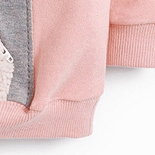 Baby Girl Cartoon Animal Knitted New Style Hoodie In Autumn, MyKids-USA®, Baby & Toddler Outerwear, MyKids-USA / Baby Girl Cartoon Animal Knitted New Style Kids Hoodie In Autumn MyKids USA 