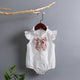 Baby Girl Embroidery Pattern Round Neck Mullet Design Sleeveless Cardigan Onesies With Bow Decorations, MyKids-USA®, Baby & Toddler Outerwear, MyKids-USA / Baby Girl Embroidery Pattern Round Neck Mullet Design Sleeveless Cardigan Onesies With Bow Decorations MyKids-USA
