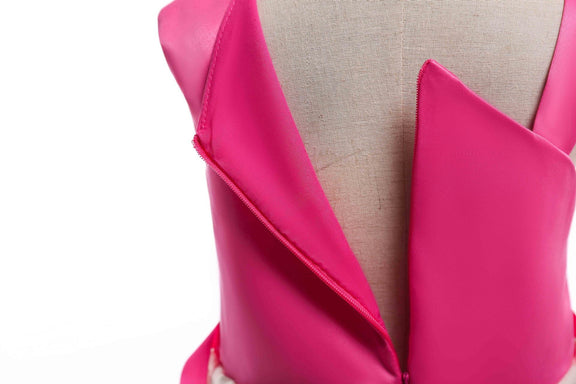 Baby Girl Floral Patched Pattern Striped Tutu Princess Dress One Shoulder Dress, MyKids-USA®, Baby & Toddler Dresses, MyKids-USA / Baby Girl Floral Patched Pattern Striped Tutu Princess Dress One Shoulder Dress MyKids USA