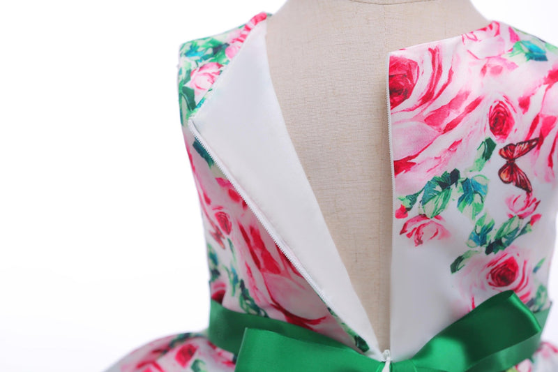 Baby Girl Floral Pattern Bow Tie Princess Tutu Dress Formal Dress, MyKids-USA®, Baby & Toddler Dresses, MyKids-USA / Baby Girl Floral Pattern Bow Tie Princess Tutu Dress Formal Dress MyKids USA