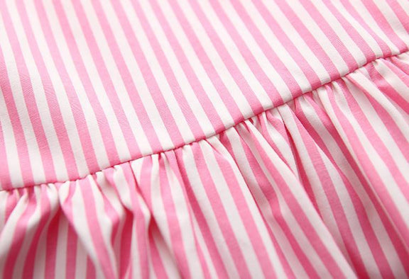 Baby Girl Striped Pattern Dress Combo Short Pants In Sets, MyKids-USA®, Baby & Toddler Outfits, MyKids-USA / Baby Girl Striped Dress with Shorts Set MyKids-USA