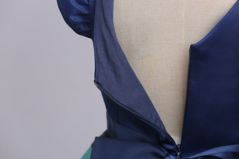 Baby Girl Striped Pattern V-Neck Western Style Formal Dress, MyKids-USA®, Baby & Toddler Dresses, MyKids-USA / Baby Girl Striped Pattern V-Neck Western Style Formal Dress MyKids USA