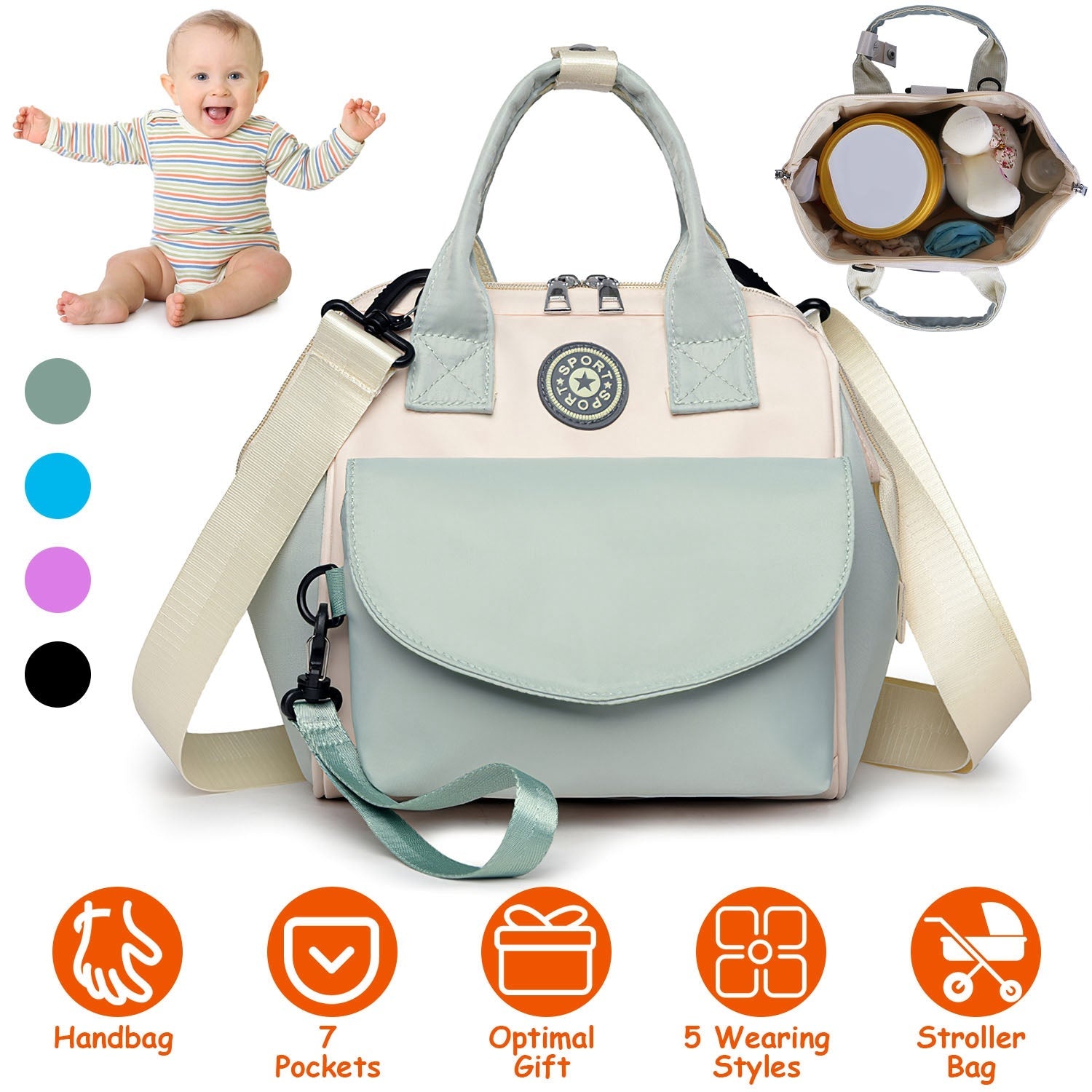 Baby Nappy Multifunctional Diaper Bag