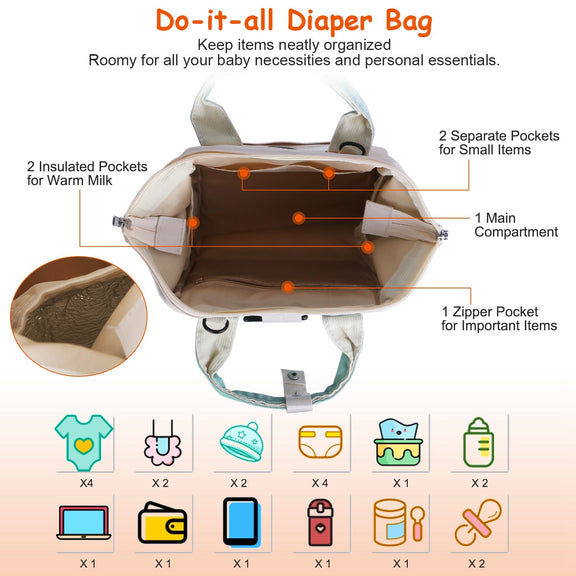 Baby Nappy Multifunctional Diaper Bag