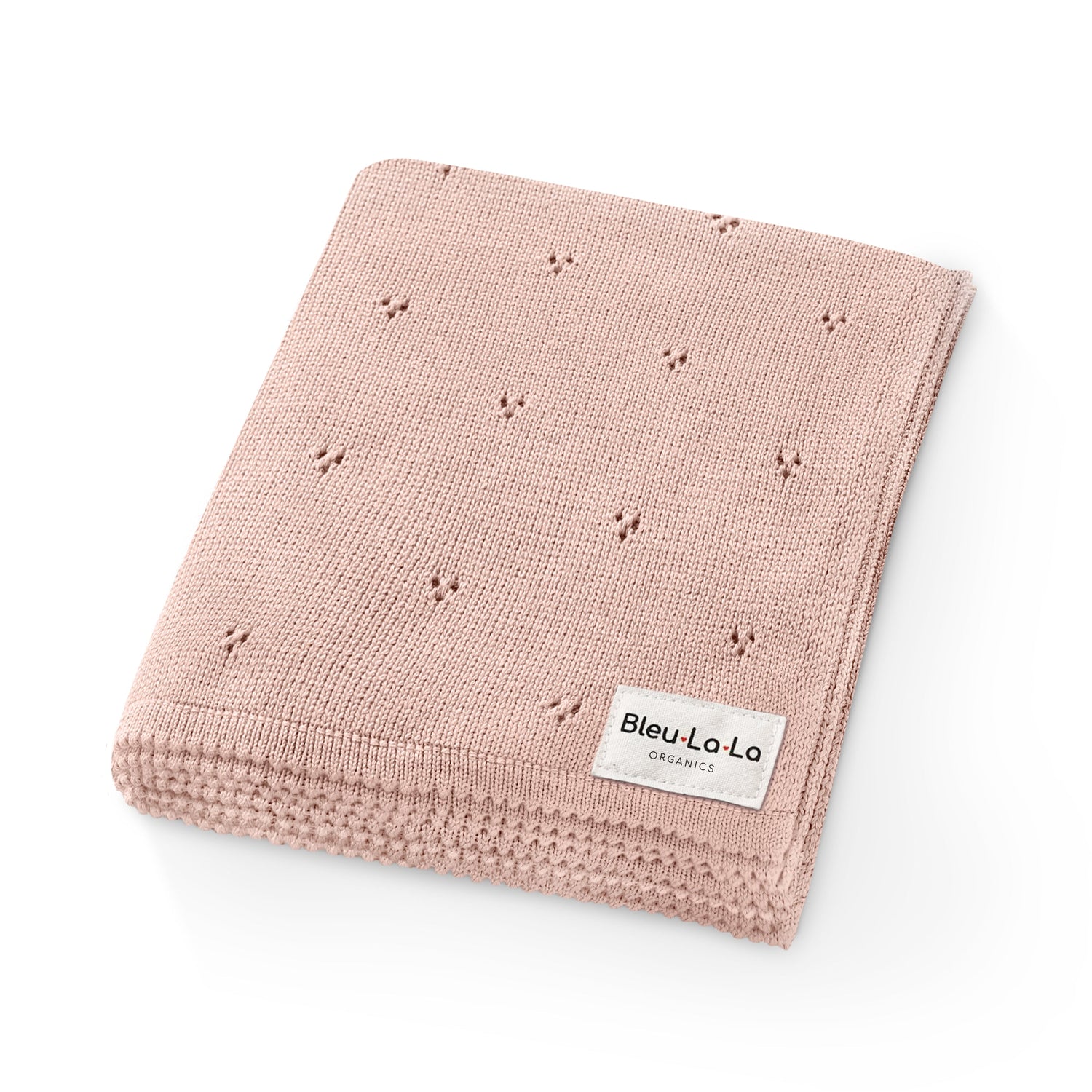 Gray Organic Pointelle Knit Swaddle Blanket for Babies – by Bleu La La