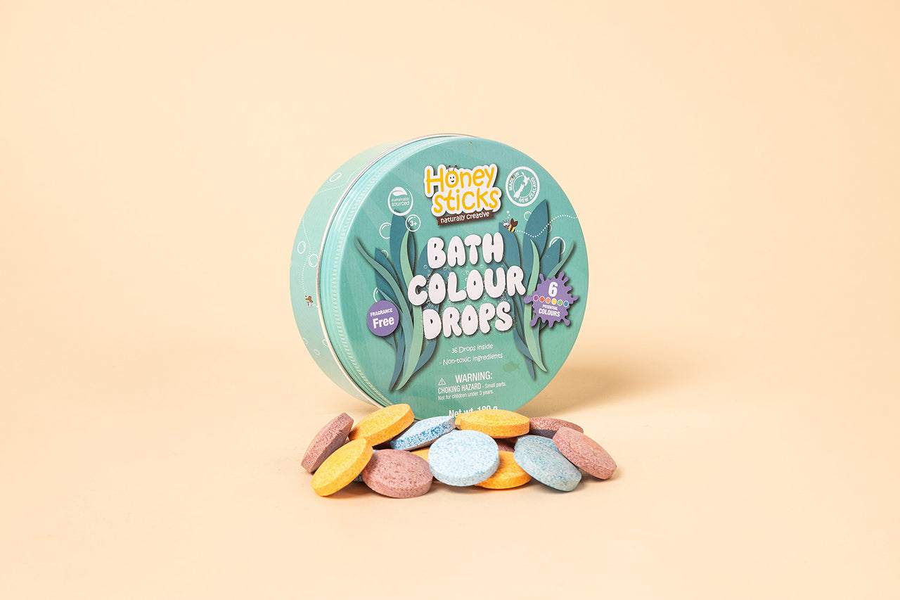Honeysticks Bath Drops – Safe & Colorful Fun for Kids Ages 2+ by Honeysticks USA