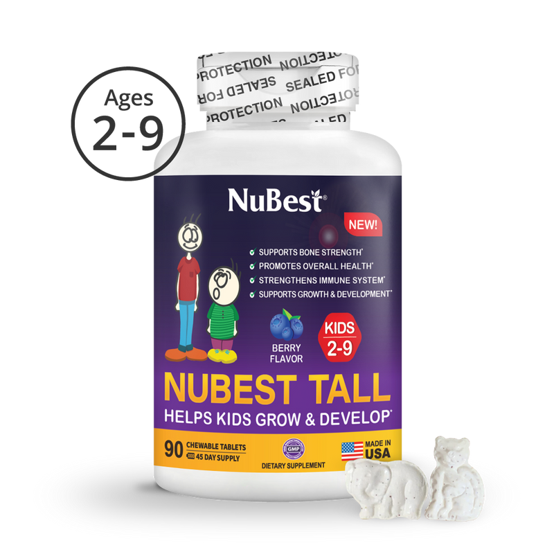 Berry 90 Chewables for Growth Support – Kids Ages 2–9 by NuBest Nutrition