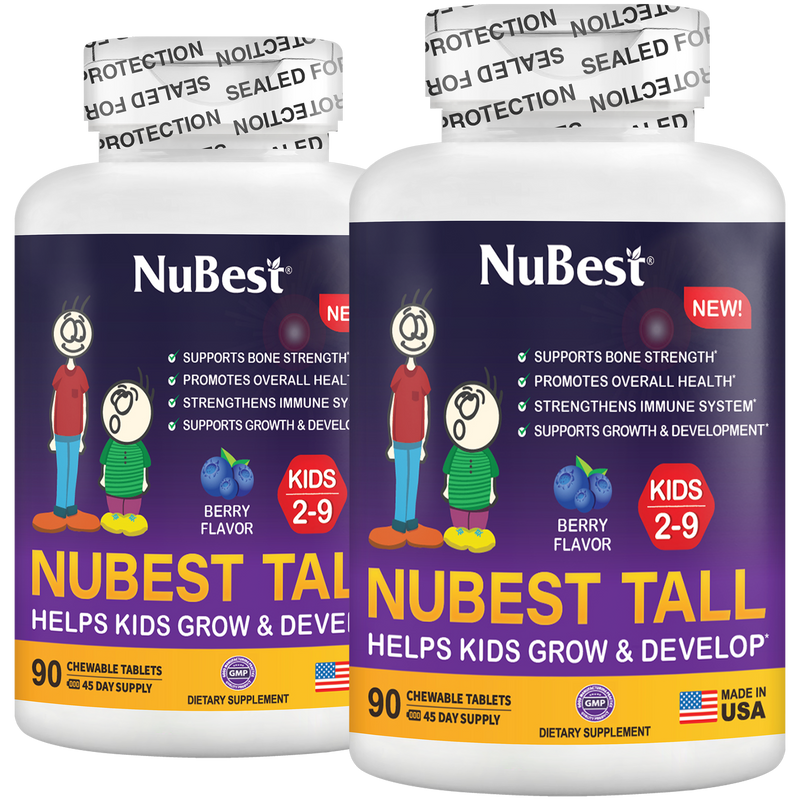 Berry 90 Chewables for Growth Support – Kids Ages 2–9 by NuBest Nutrition
