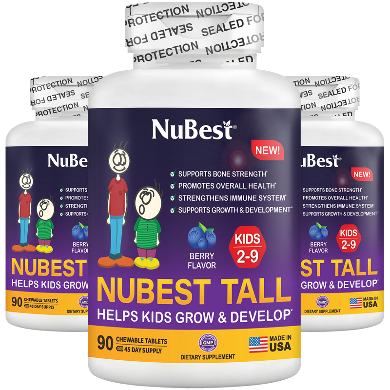 Berry 90 Chewables for Growth Support – Kids Ages 2–9 by NuBest Nutrition