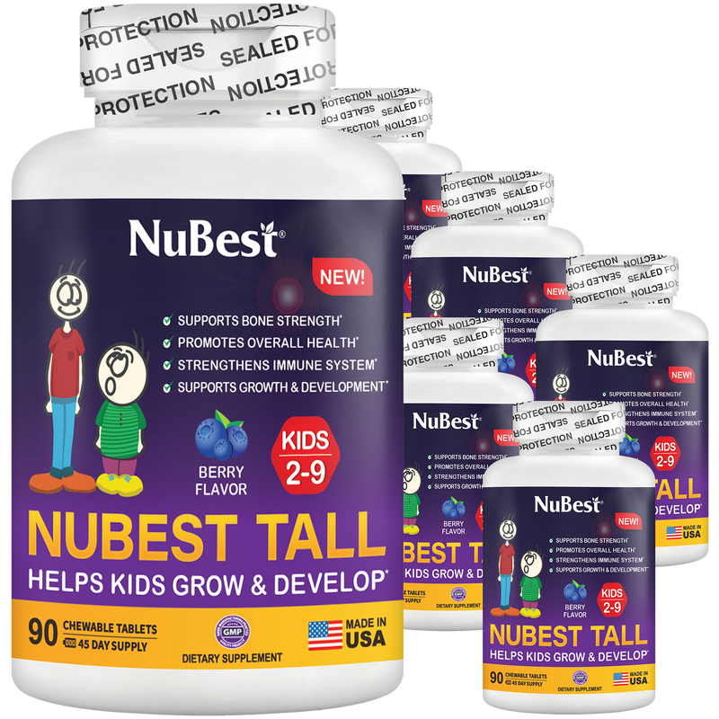 Berry 90 Chewables for Growth Support – Kids Ages 2–9 by NuBest Nutrition