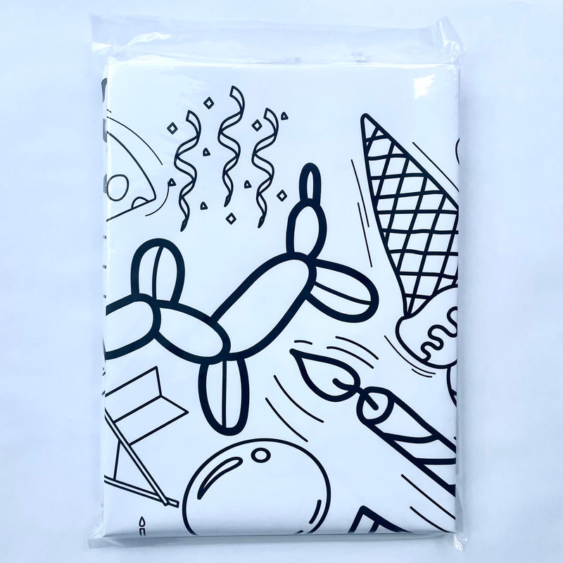 Happy Birthday Coloring Tablecloth – Party Activity for Kids