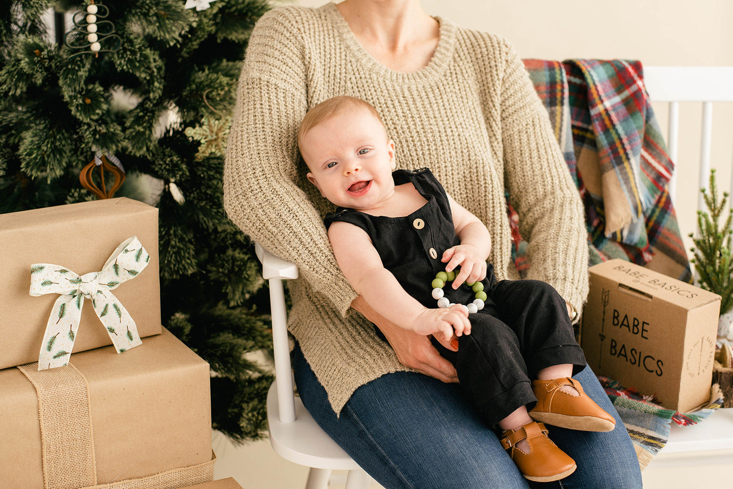 Black Linen Baby Romper – Non-Toxic, Stylish Comfort by Babe Basics