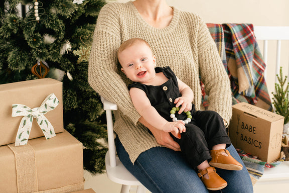 Black Linen Baby Romper – Non-Toxic, Stylish Comfort by Babe Basics