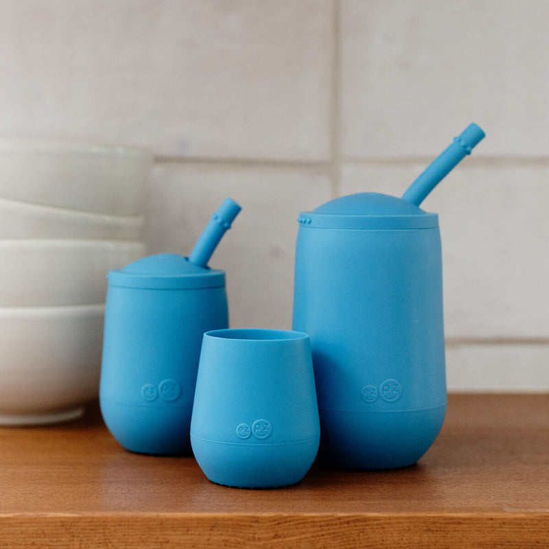 Blue Developmental Cup Set – Smart Sips for Growing Kids by ezpz 17