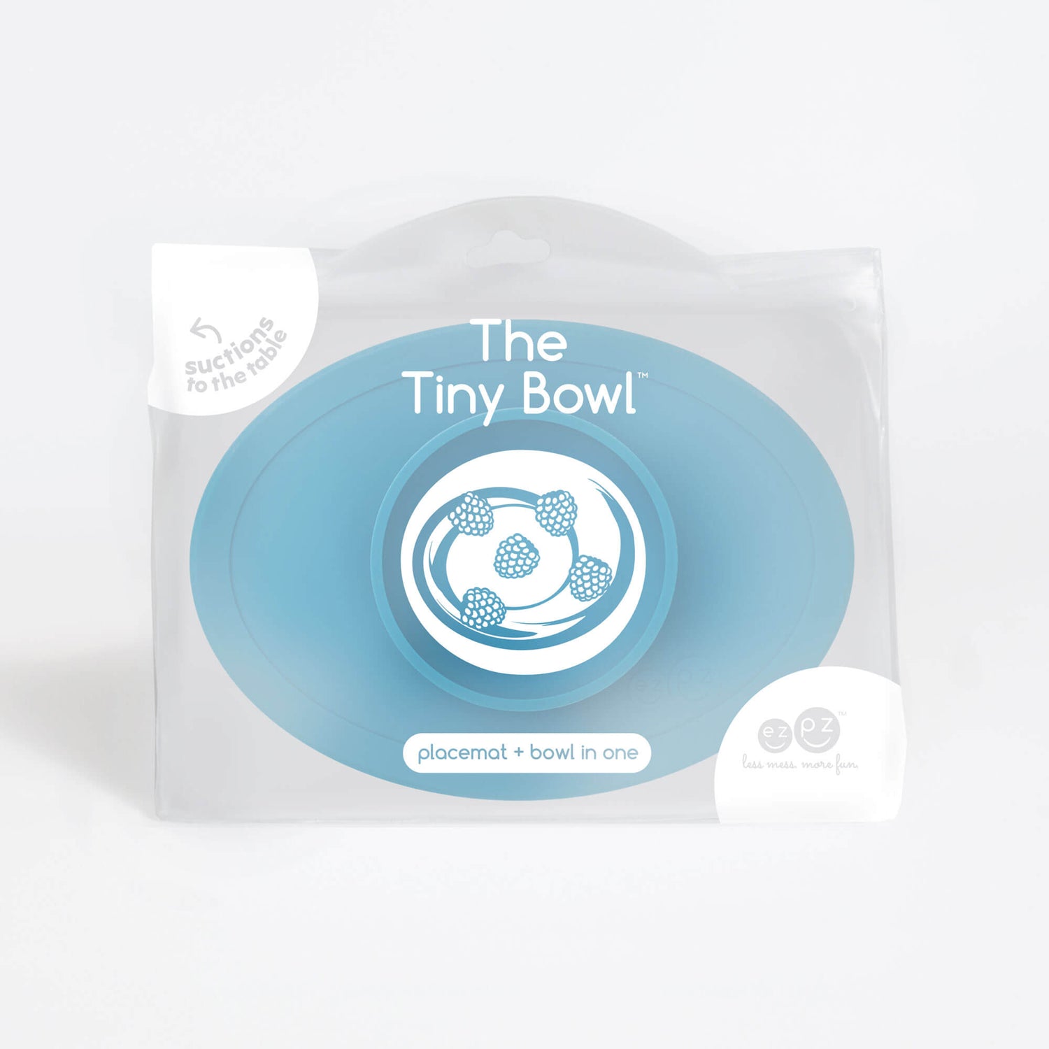 The Tiny Bowl in Blue by ezpz / Silicone Bowl for Babies that Fits on High Chairs #color_blue