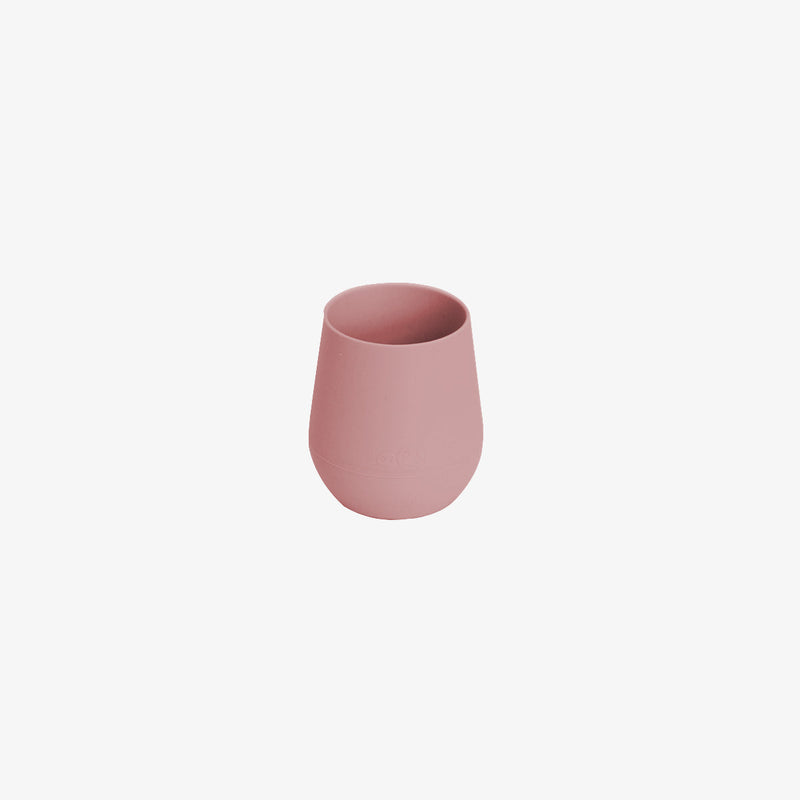 The Tiny Cup in Blush by ezpz / Open-Top, Silicone Drinking Cup for Babies #color_blush