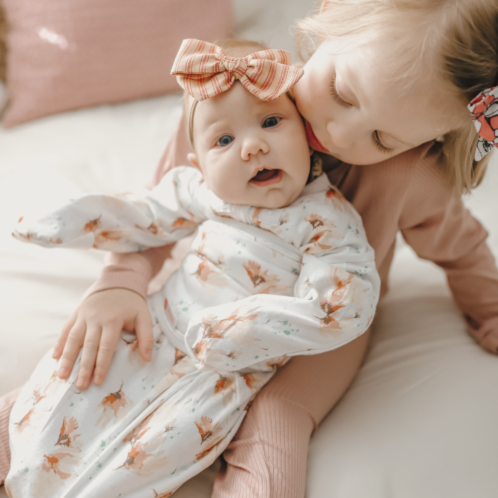 Blush Blossom Long Sleeve Starter Baby Swaddle embe