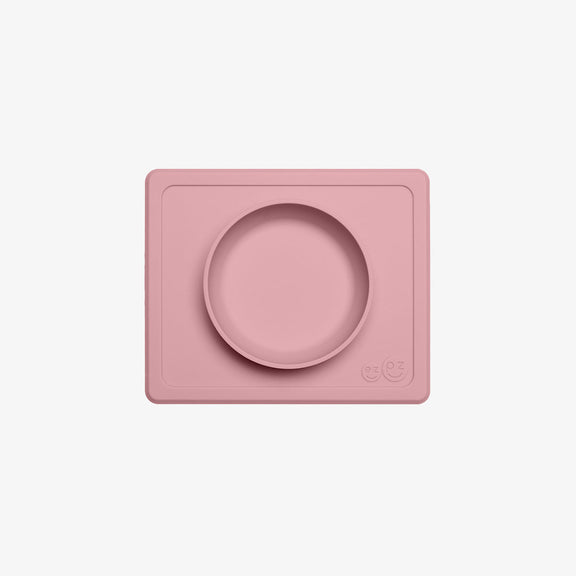 Mini Bowl in Blush by ezpz / The Original All-In-One Silicone Plates & Placemats that Stick to the Table #color_blush