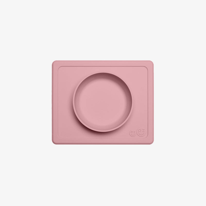 Mini Bowl in Blush by ezpz / The Original All-In-One Silicone Plates & Placemats that Stick to the Table #color_blush