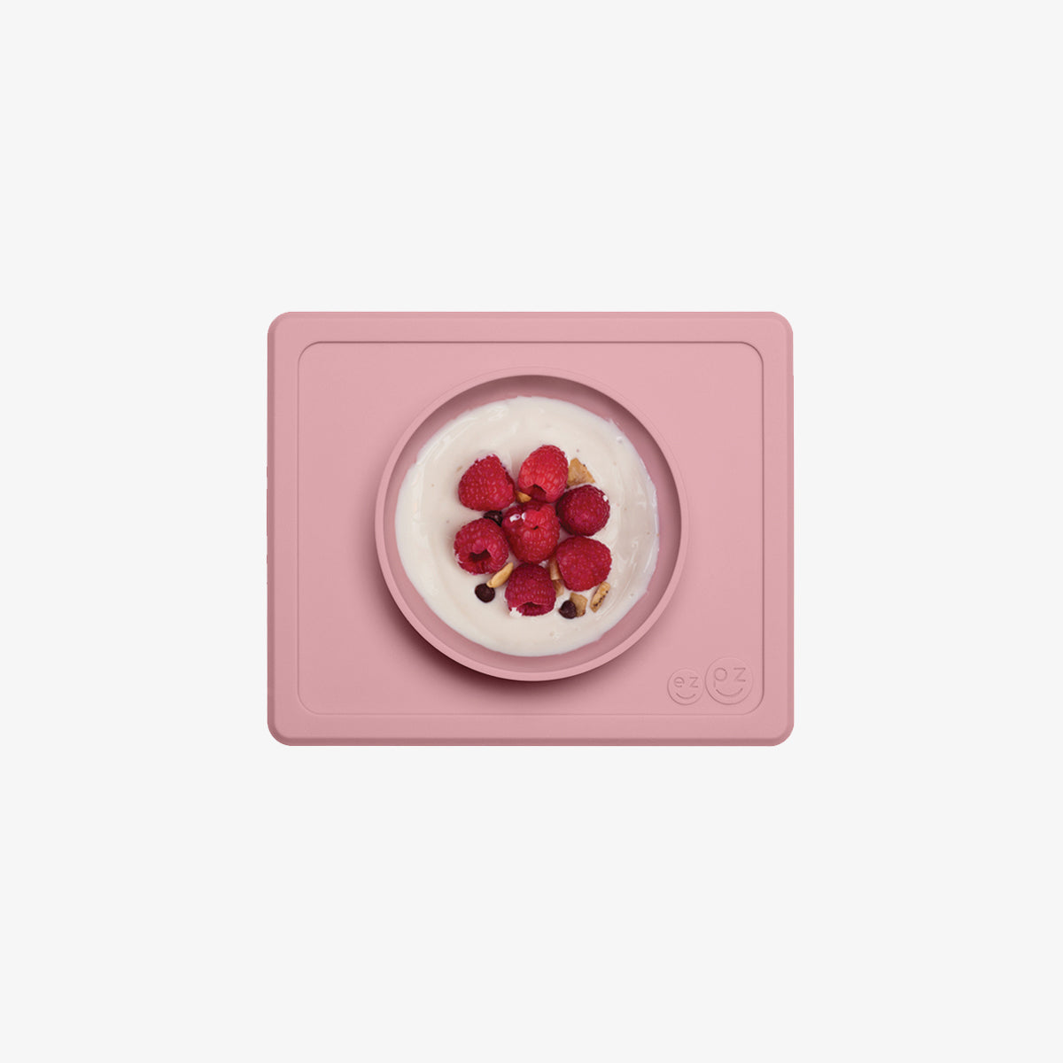 Mini Bowl in Blush by ezpz / The Original All-In-One Silicone Plates & Placemats that Stick to the Table #color_blush