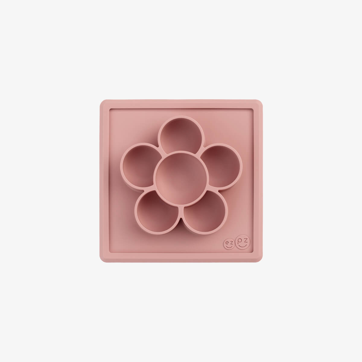 The Mini Play Mat in Blush by ezpz / Modern Silicone Craft Plate that Suctions to the Table #color_blush