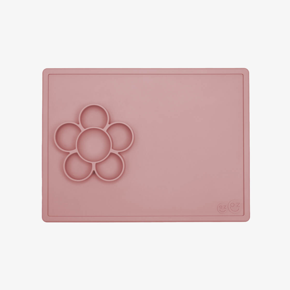 The Play Mat in Blush by ezpz / Large Silicone Craft Plate that Suctions to the Table #color_blush / Play Mat – Non-Tip Craft + Activity Surface for Toddlers by ezpz