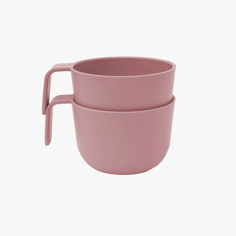 Snack Bowl in Blush / ezpz Basics Line / Bowl with Handle and Lid for Kids #color_blush
