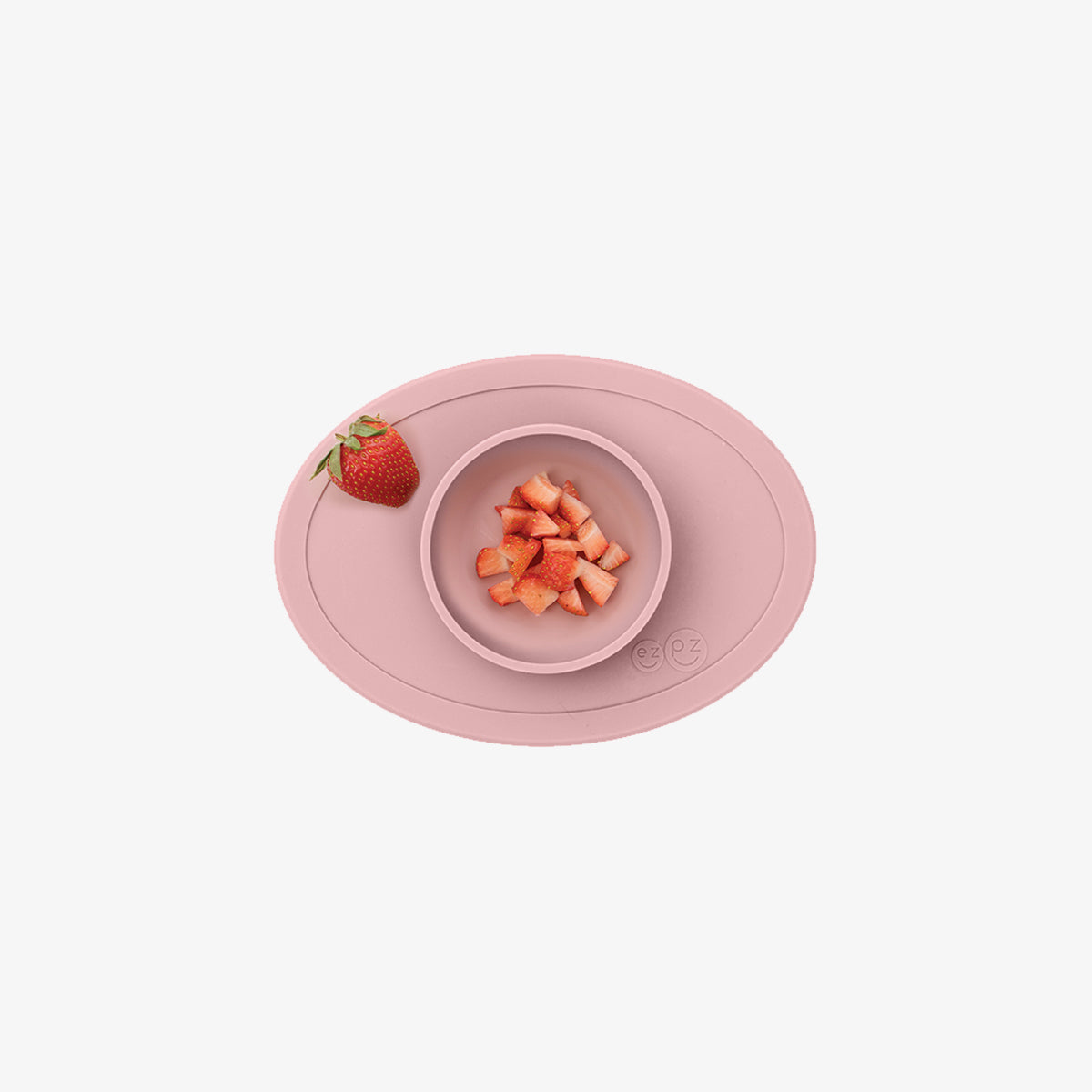 The Tiny Bowl in Blush by ezpz / Silicone Bowl for Babies that Fits on High Chairs #color_blush