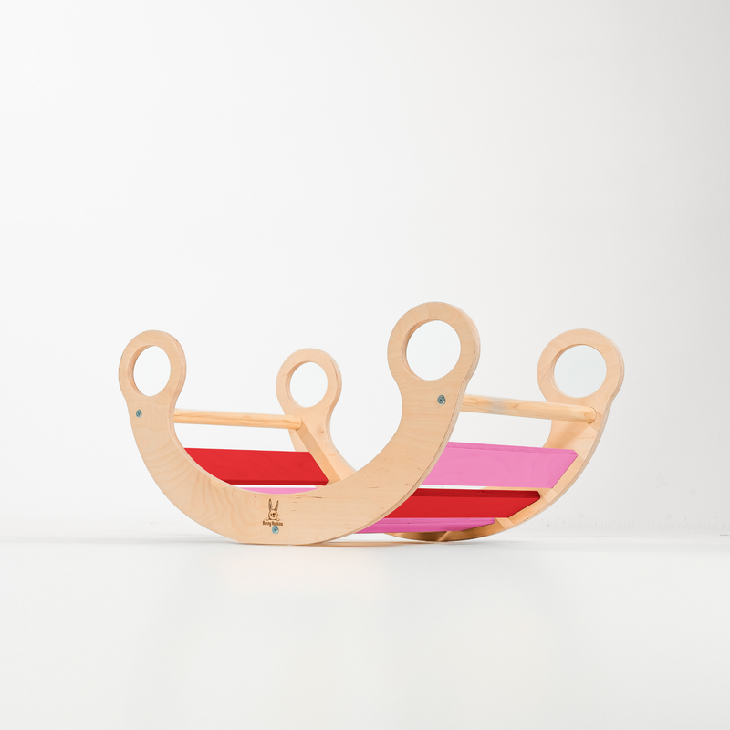 Eco-Friendly Wooden Climbing Arch & Rocker – Active Montessori Play by Bunny Hopkins