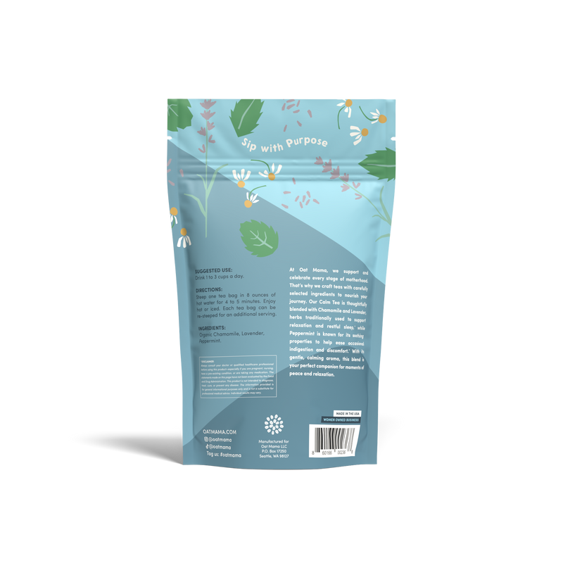 Second Trimester Calm Tea – Stress & Sleep Support by Oat Mama