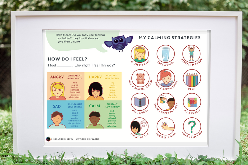 Calming Strategies Poster for Kids – Generation Mindful