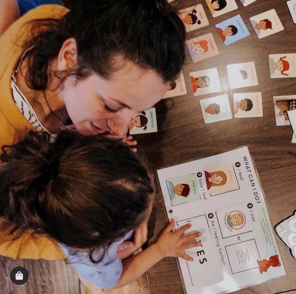 My Feelings Card Set + "What Can I Do?" Activity Mat (In ToolKit) - PeaceMakers Generation Mindful - Generation Mindful,  - teach emotions parenting child therapy tool