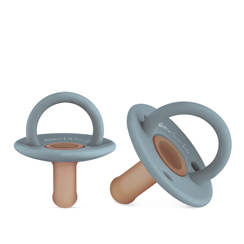 Lulababe 2-Tone Baby Pacifier – Soft & Safe Comfort by Bleu La La