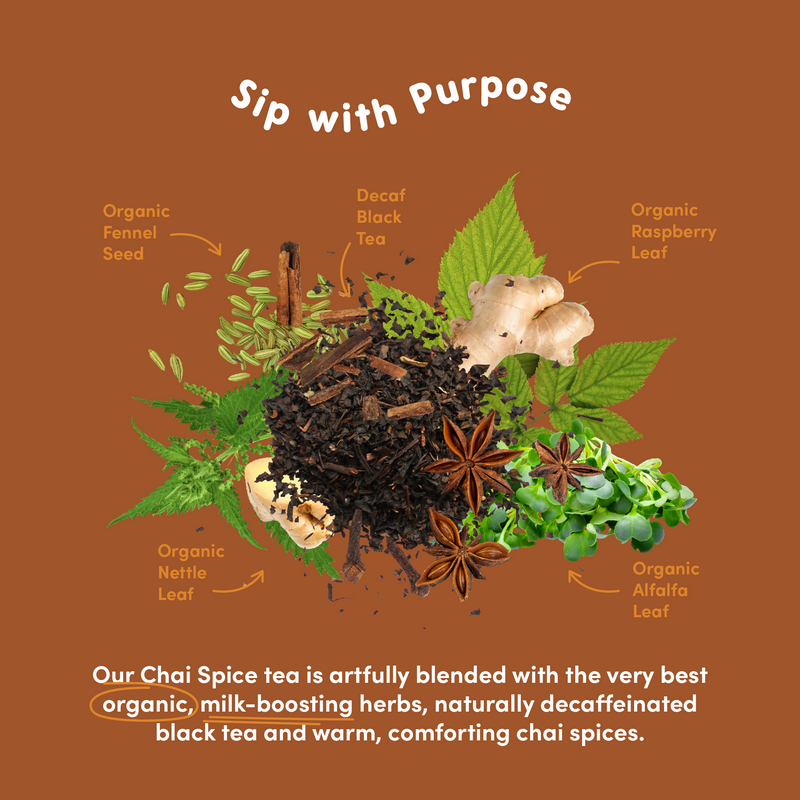 Chai Spice Lactation Tea – Cozy Milk Support by Oat Mama