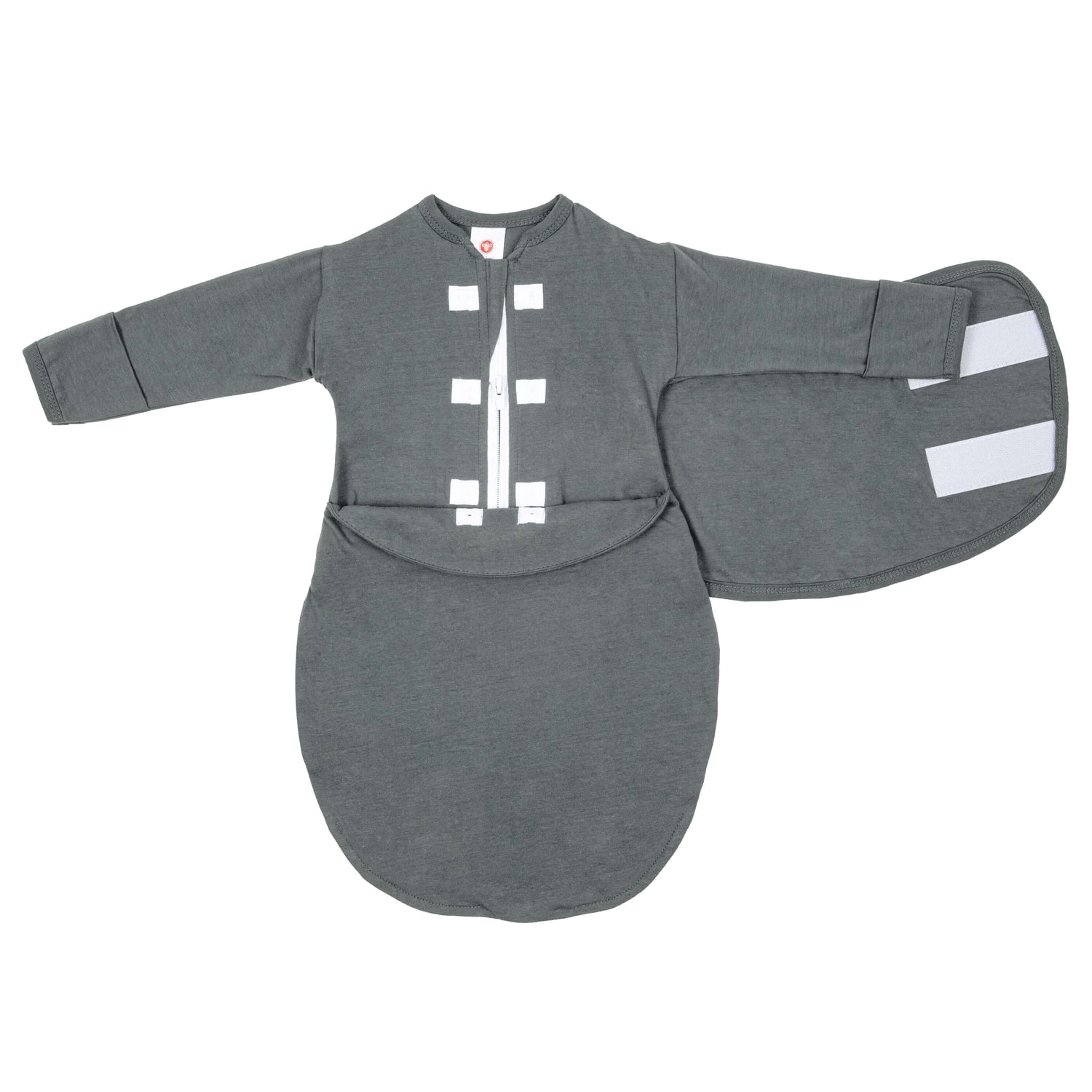 Charcoal Long Sleeve Starter Baby Swaddle embe