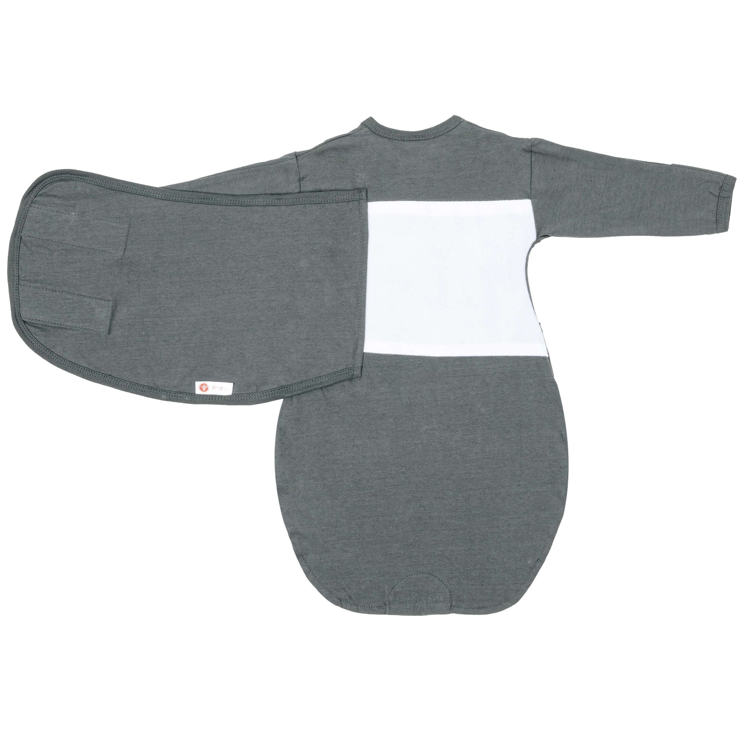 Charcoal Long Sleeve Starter Baby Swaddle embe