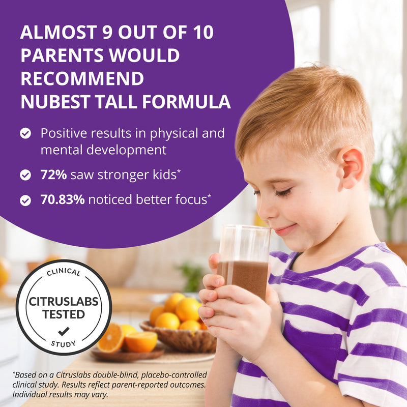 Chocolate Protein for Growth & Development – Kids and Teens 3+ by NuBest Nutrition