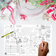 Christmas Activity Coloring Placemats for Kids