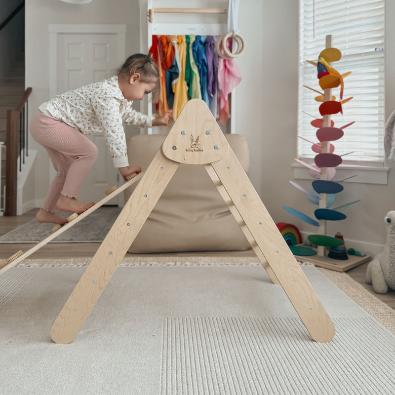 Pikler Triangle Climber Set – Boost Balance & Play by Bunny Hopkins