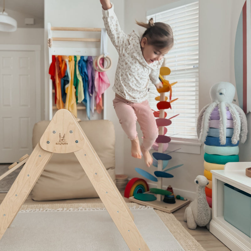 Pikler Triangle Climber Set – Boost Balance & Play by Bunny Hopkins