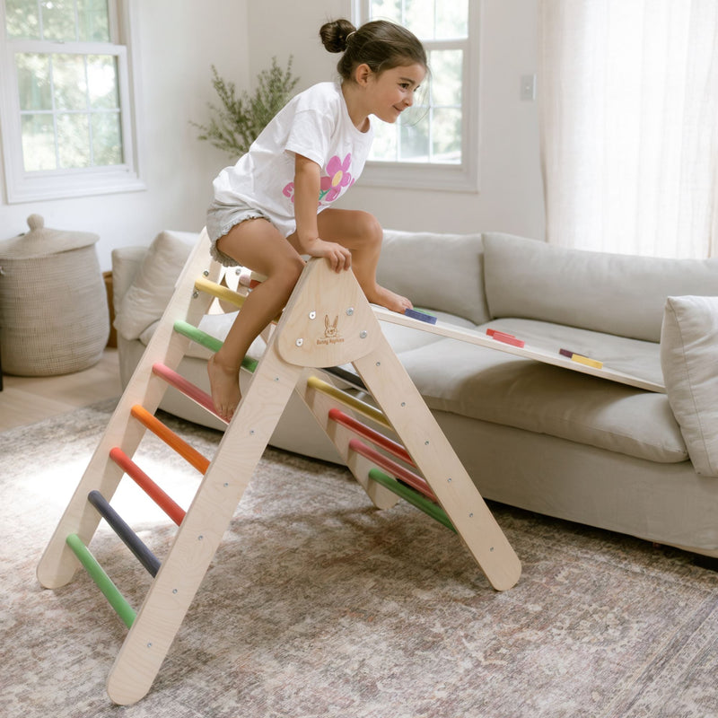 Pikler Triangle Climber Set – Boost Balance & Play by Bunny Hopkins